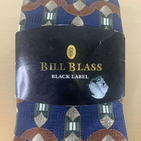 Bill Blass Black Label Silk Tie NWT - Picture 3 of 5